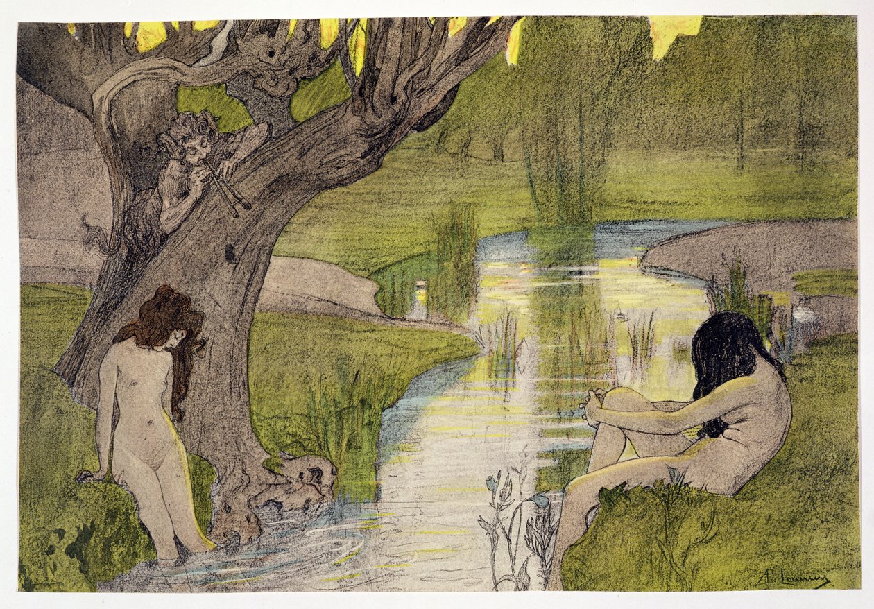 Nymphs Bathing, from L
