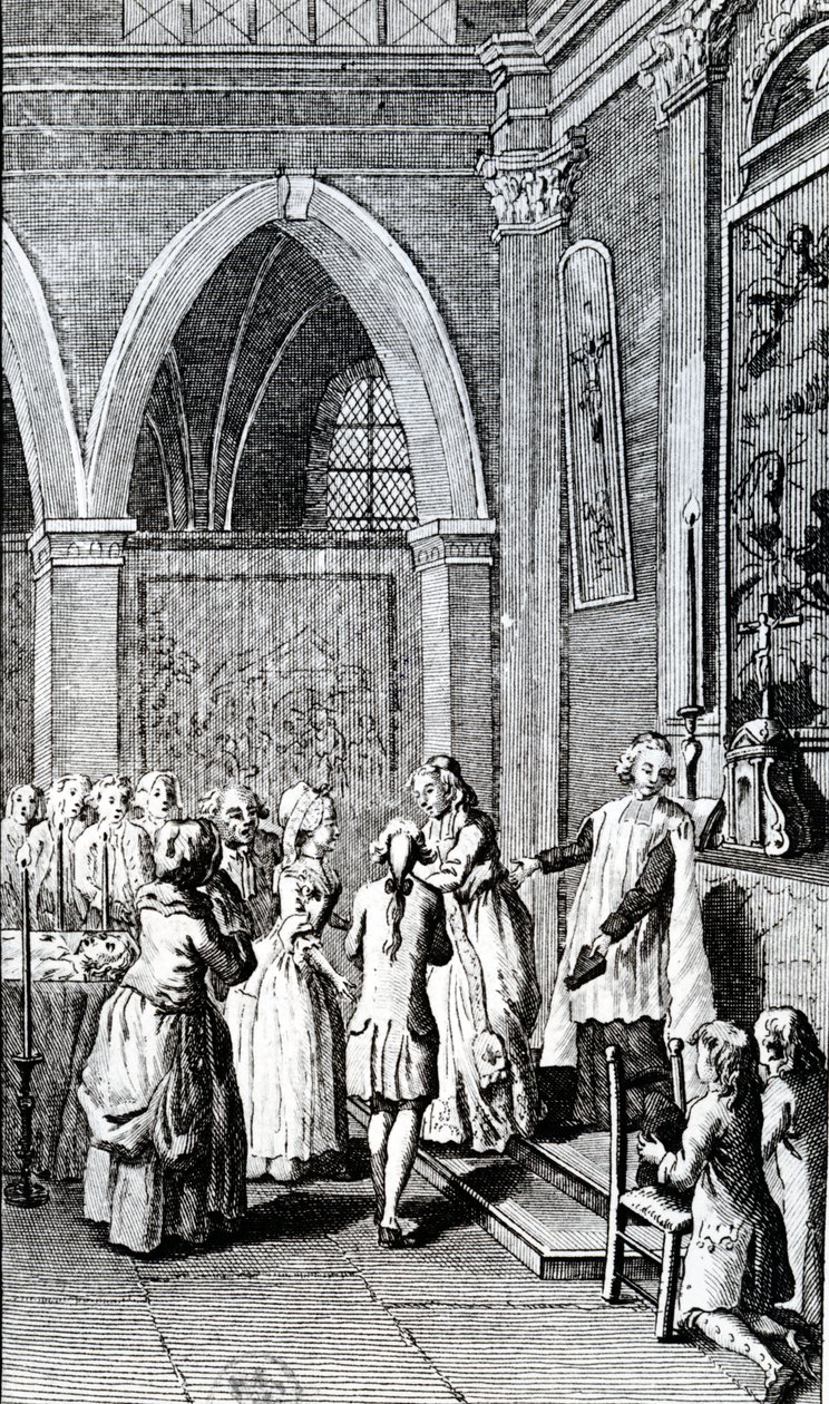 Obedience, illustration from La Vie de Mon Pere by Restif de la Bretonne by French School