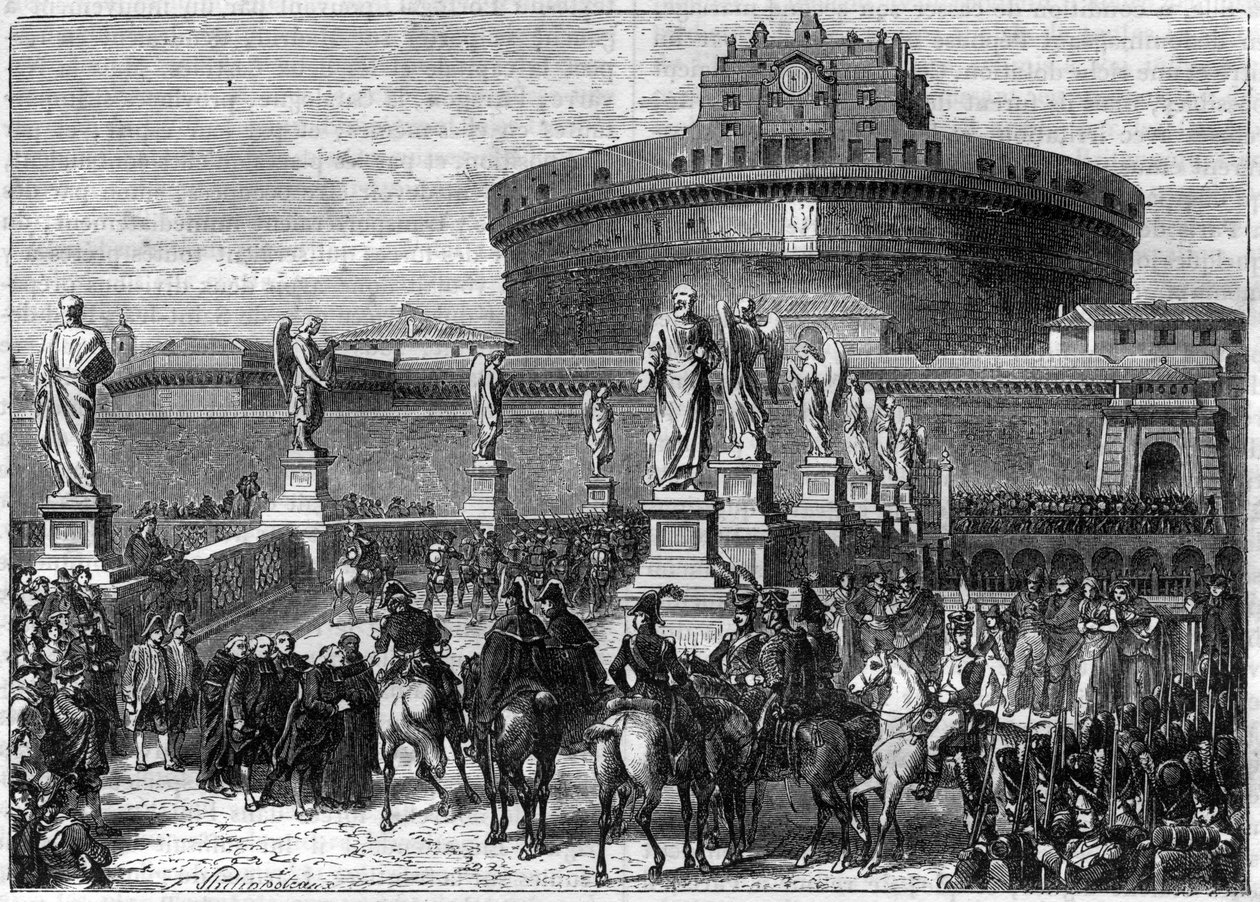 Occupation of Rome (Castel Sant'Angelo) in 1807 by Sextius Alexandre ...