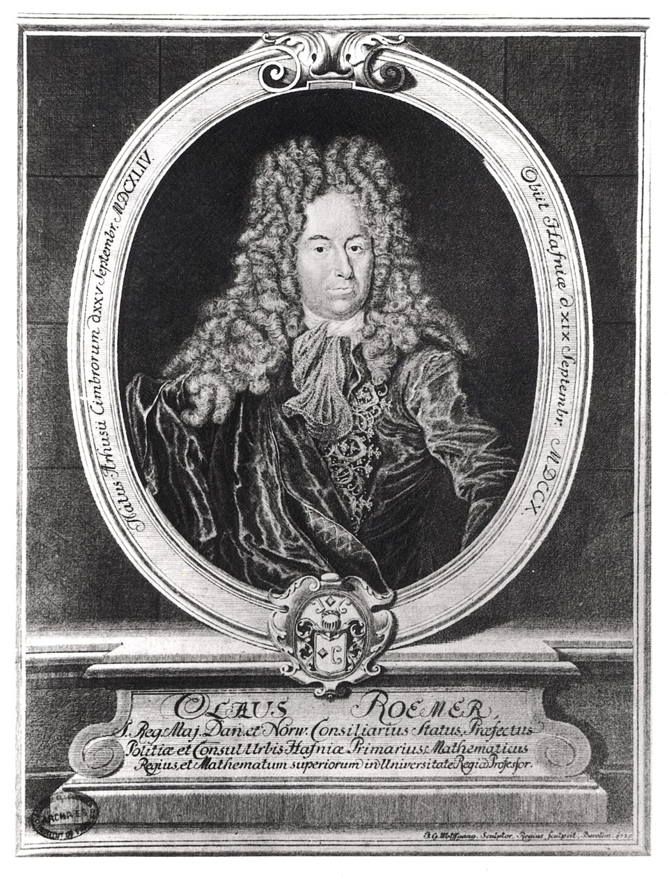 Olaus Romer (1644-1710) by French School