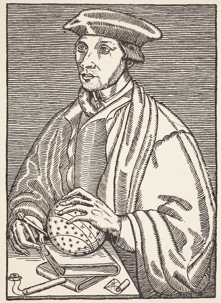 Oronce Fine, illustration from Histoire de la Nation Francaise, Sciences, Volumes I & II by French School