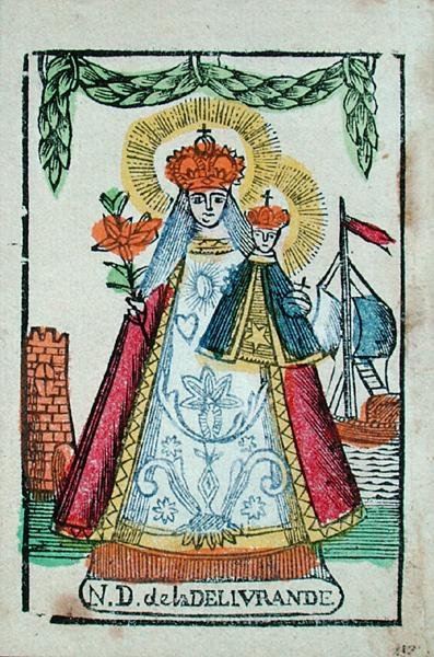Our Lady of Delivrande, Pilgrimage Souvenir, c.1820-30 by French School