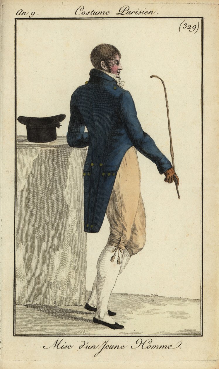 Outfit of a young man or Incroyable by French School