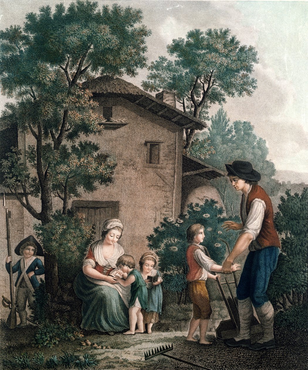 Parents are the Real Teachers, late 18th century by French School