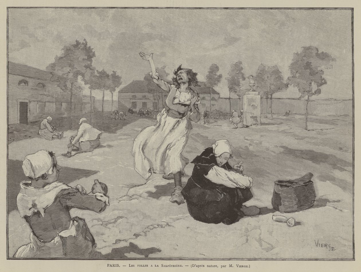 Paris, The Madwomen at Salpêtrière by French School