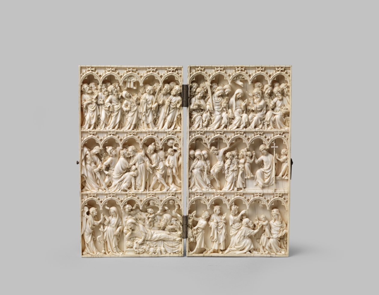 Passion diptych, 14th century by French School
