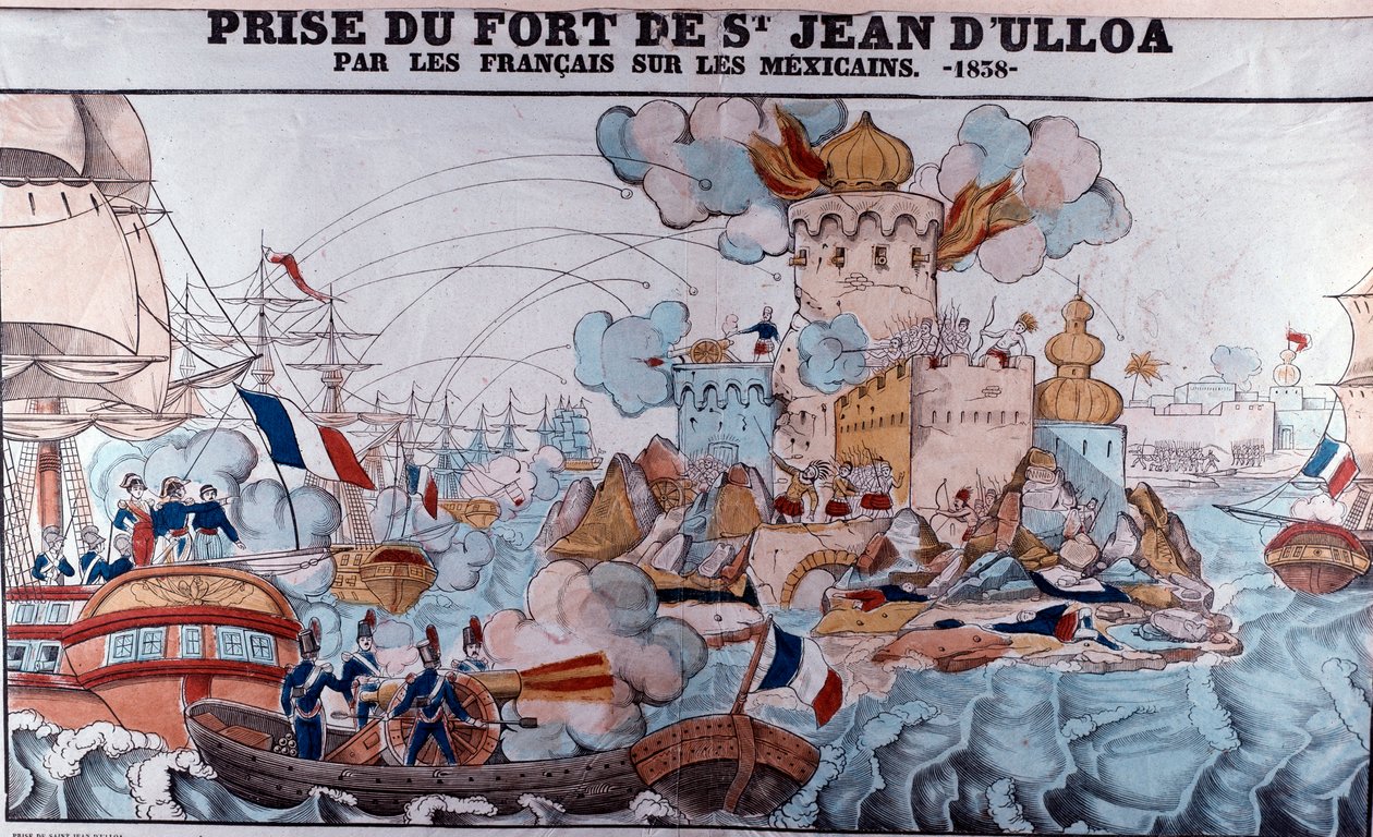 Pastry War: invasion of Mexico by French forces on 27 November 1838, Battle of Veracruz by French School