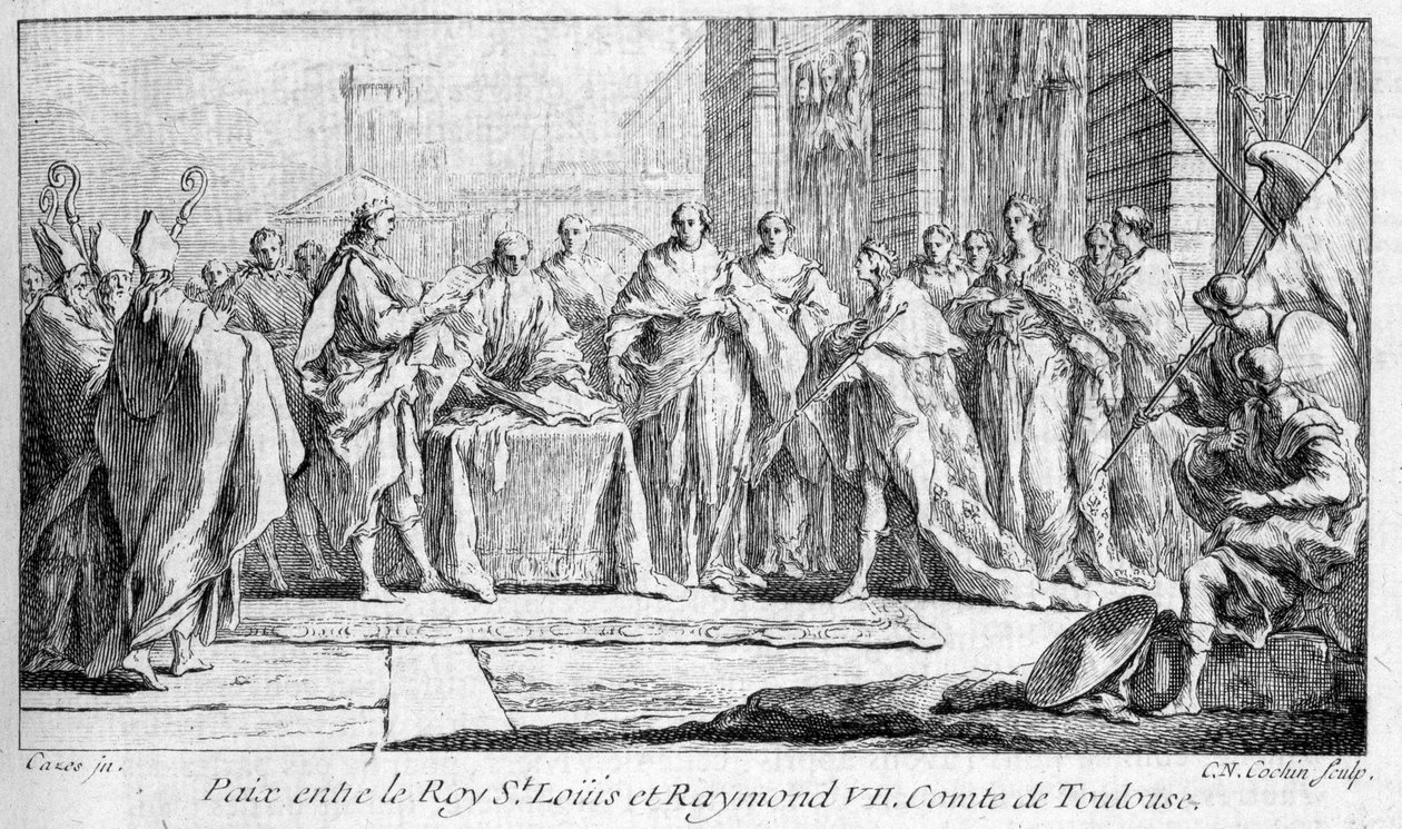 Peace between Raymond VII and Saint Louis 1229 in 