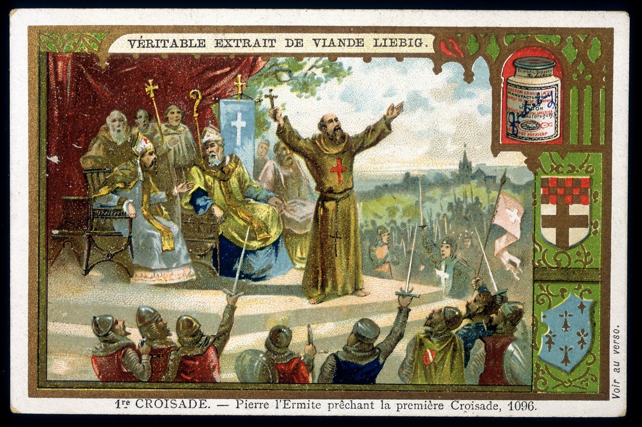 Peter the Hermit preaching the 1st Crusade by French School