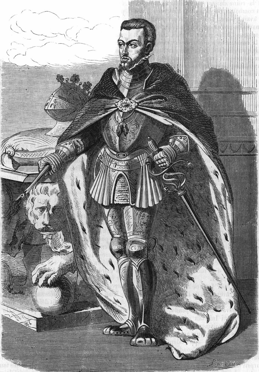Philip II (1527-1598), King of Spain. From 