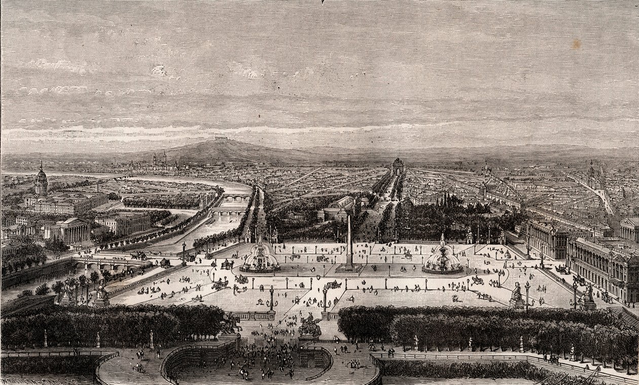 Place de la Concorde in Paris by French School