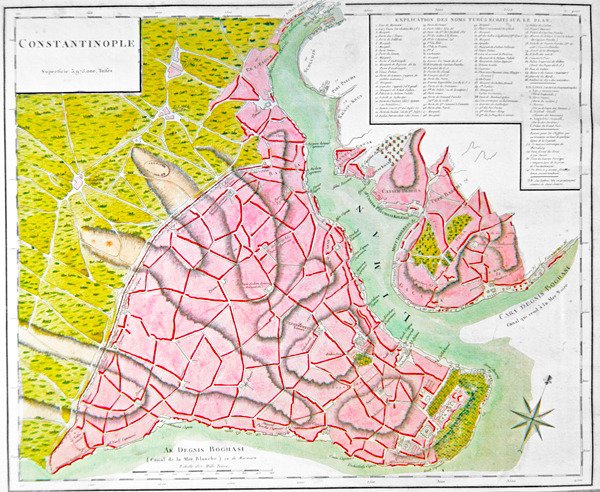 Plan of Constantinople by French School