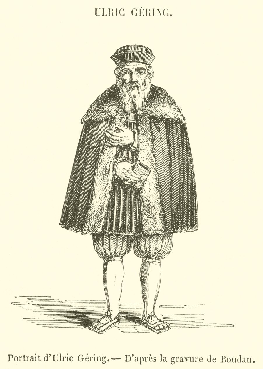 Portrait of Ulric Gering by French School