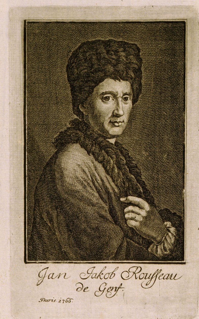 Portrait of Jean Jacques Rousseau by French School
