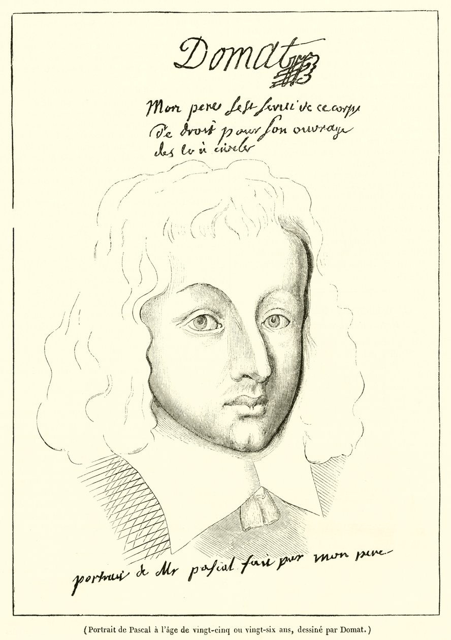 Portrait of Pascal at the Age of Twenty-Five or Twenty-Six by French School