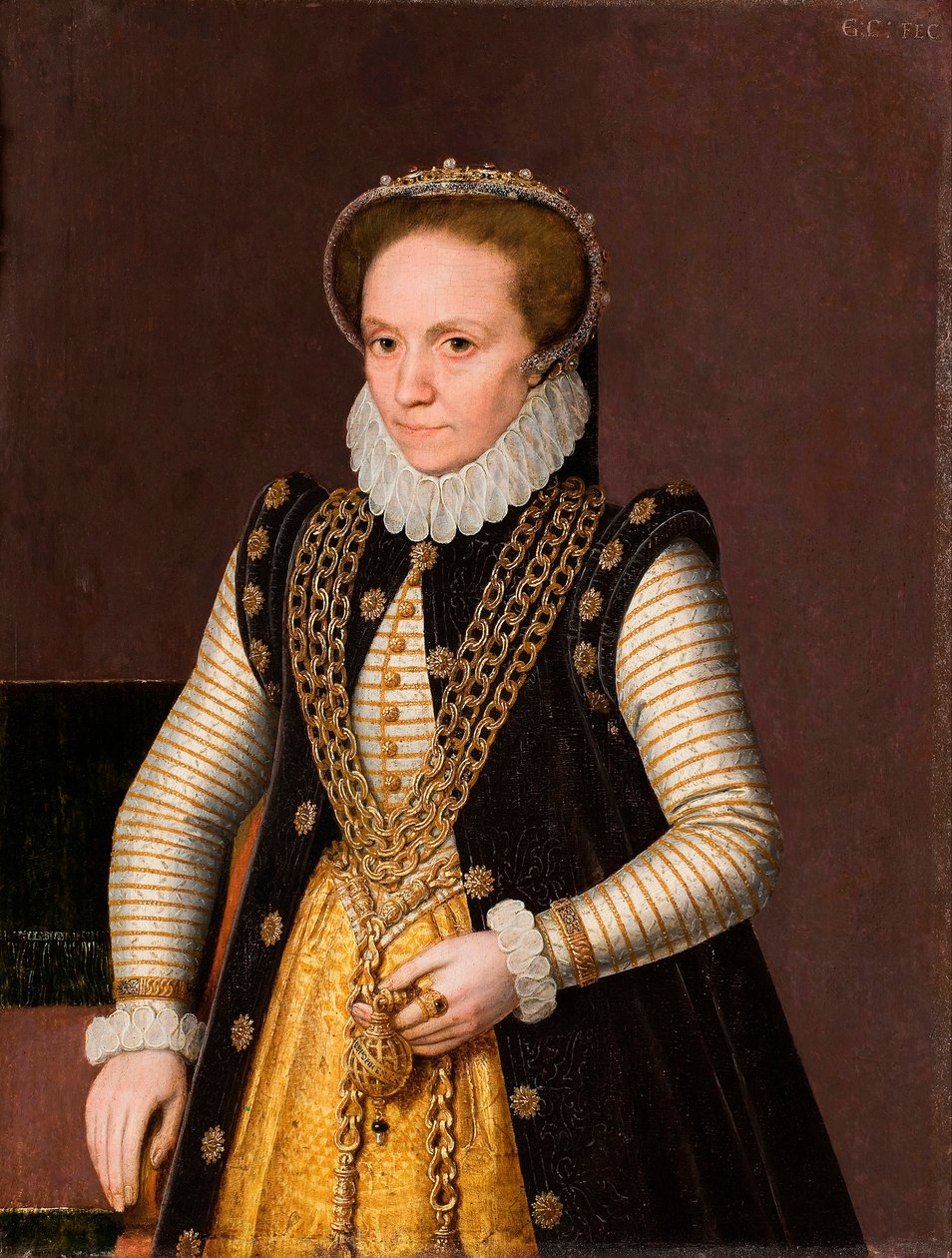Portrait of an Unknown French Noblewoman by French School