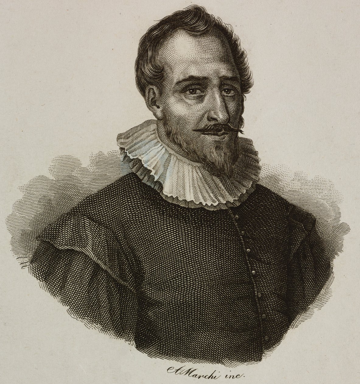 Portrait of Adam de Craponne, French Engineer by French School