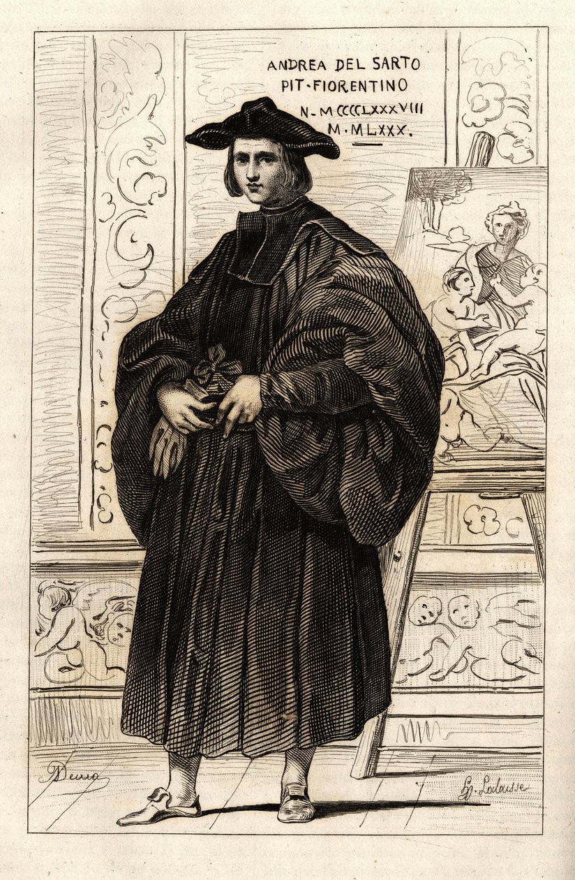 Portrait of Andrea del Sarto by French School