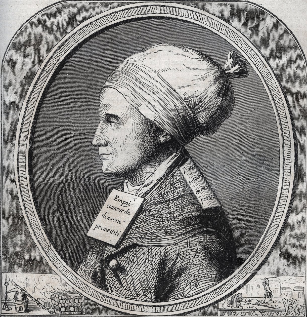 Portrait of Antoine-Francois Desrues (1744-1777) poisonneur francais - Engraving in Causes celebres de tous les peuples by Armand Fouquier (1817-18?) 1858-1867 - private collection by French School