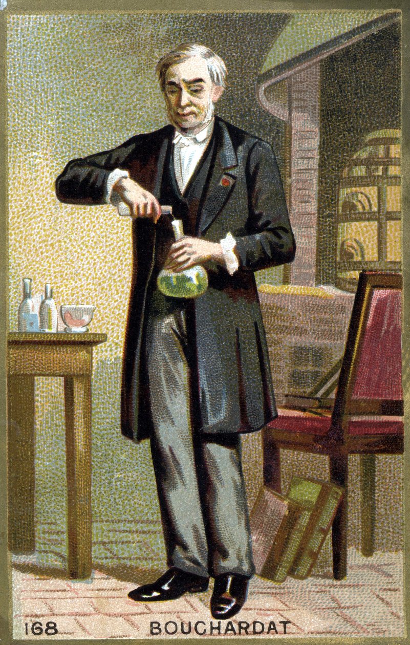 Portrait of Apollinaire Bouchardat (1809-1866), French pharmacist. Chromolithography of the late 19th century by French School