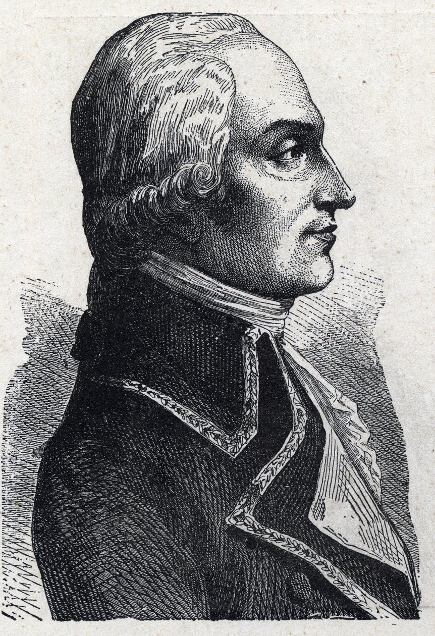 Portrait of Armand Louis de Gontaut Biron, French military - Engraving of 1889 by French School