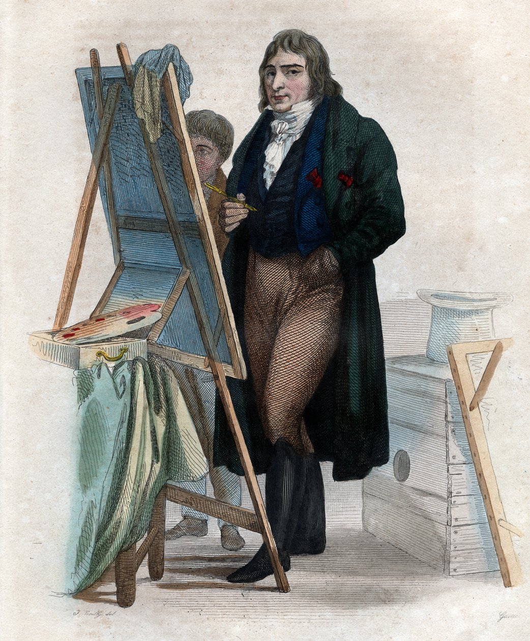 Portrait of Baron Antoine Jean Gros by French School