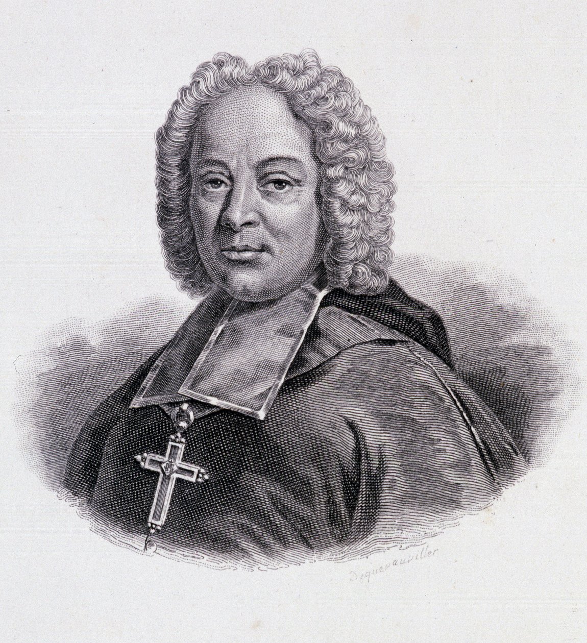 Portrait of Belsunce de Castelmoron, French prelate (1670 - 1755) by French School