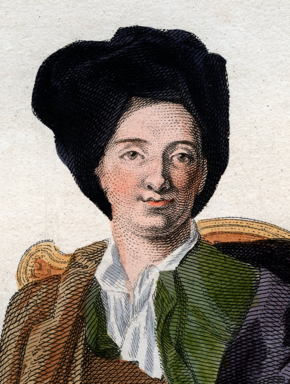 Portrait of Bernard Le Bouyer de Fontenelle, French writer by French School
