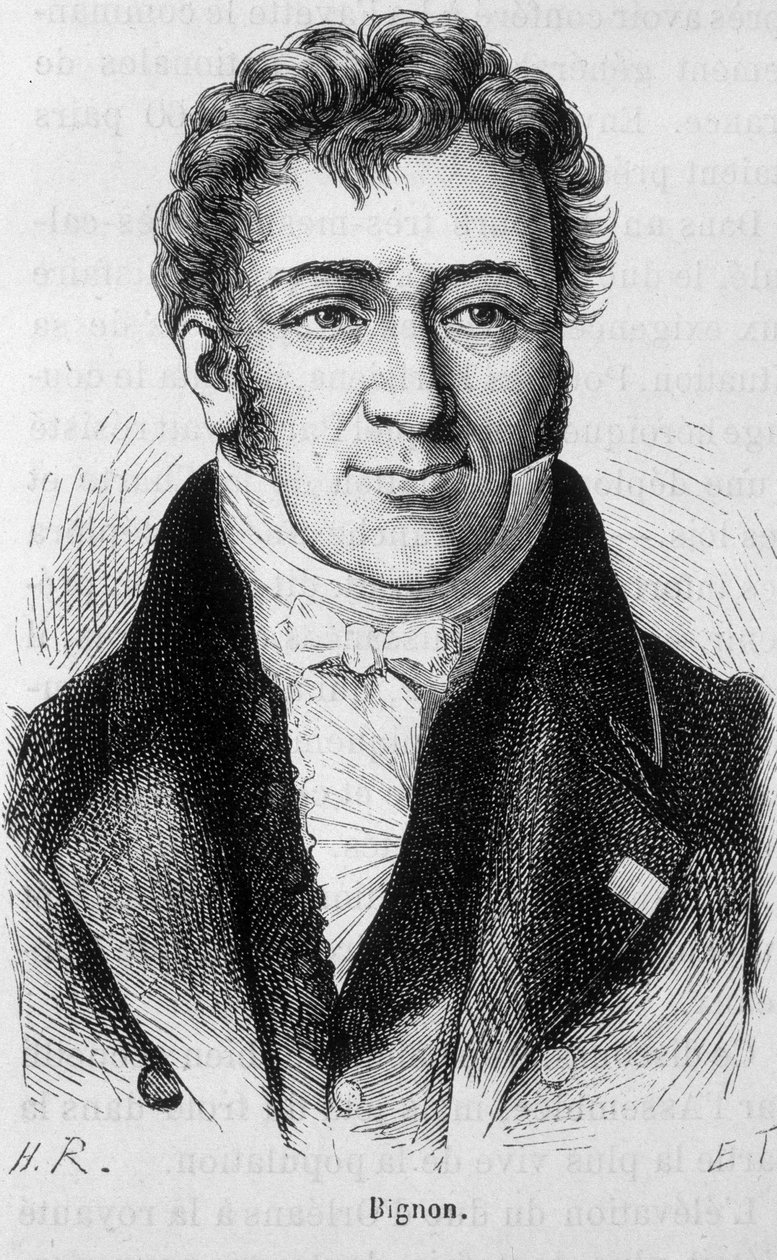 Portrait of Bignon - in 