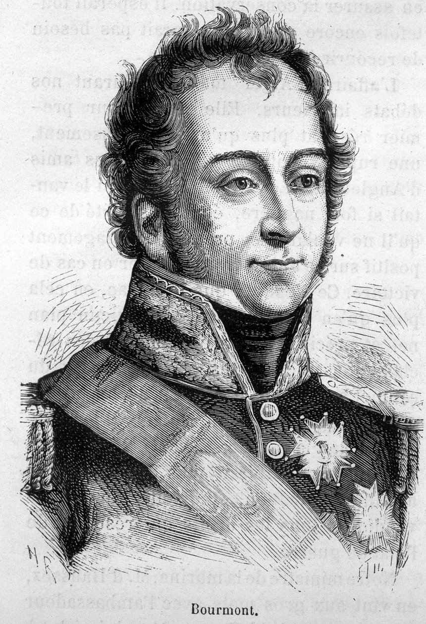 Portrait of Bourmont, Count of Ghaisnes, Marshal of France by French School