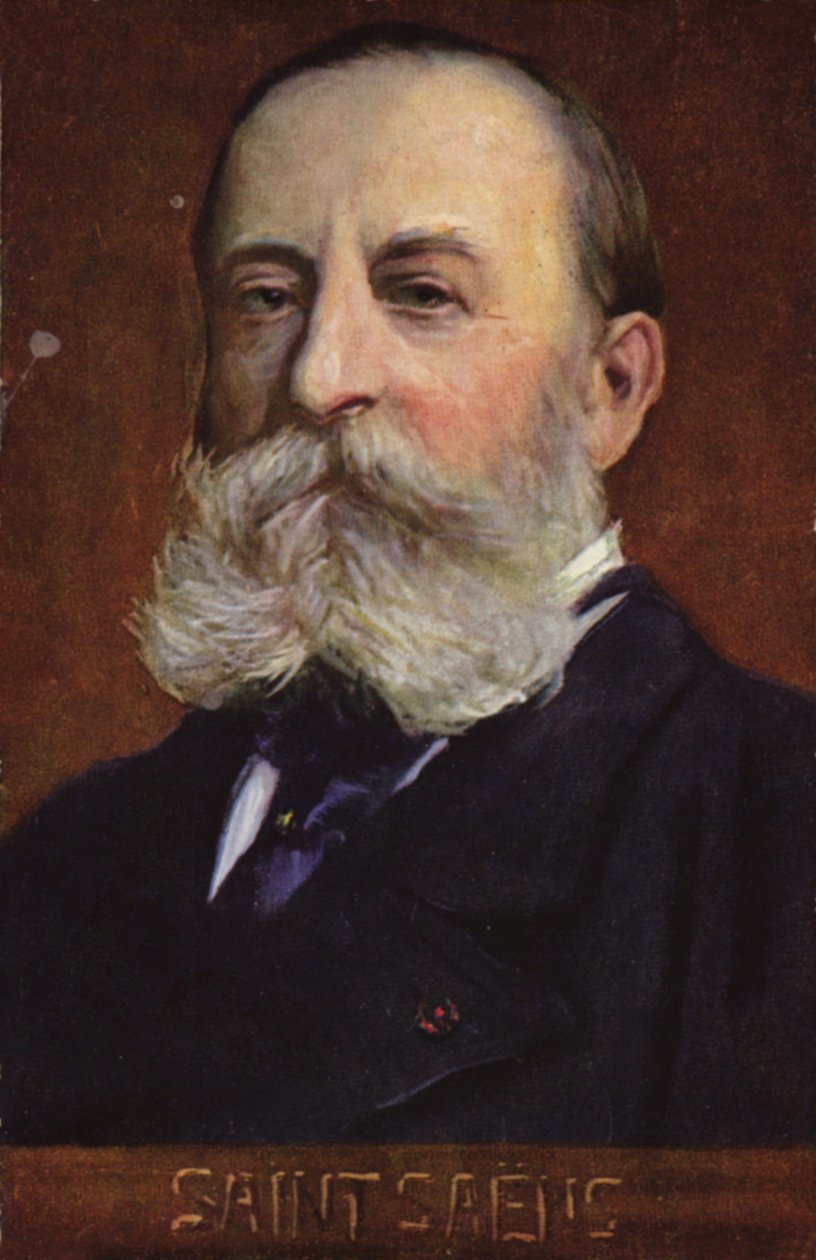 Portrait of Camille Saint-Saens by French School