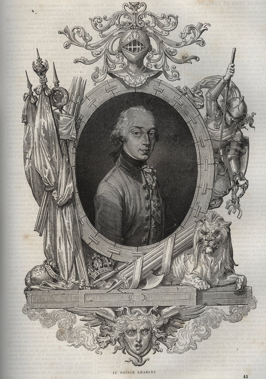 Portrait of Charles-Louis of Austria-Teschen (1771-1847) Archduke of Austria, Duke of Teschen - from 