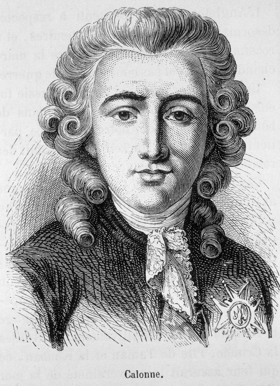 Portrait of Charles Alexandre de Calonne, French politician (1734 -1802) - in “L