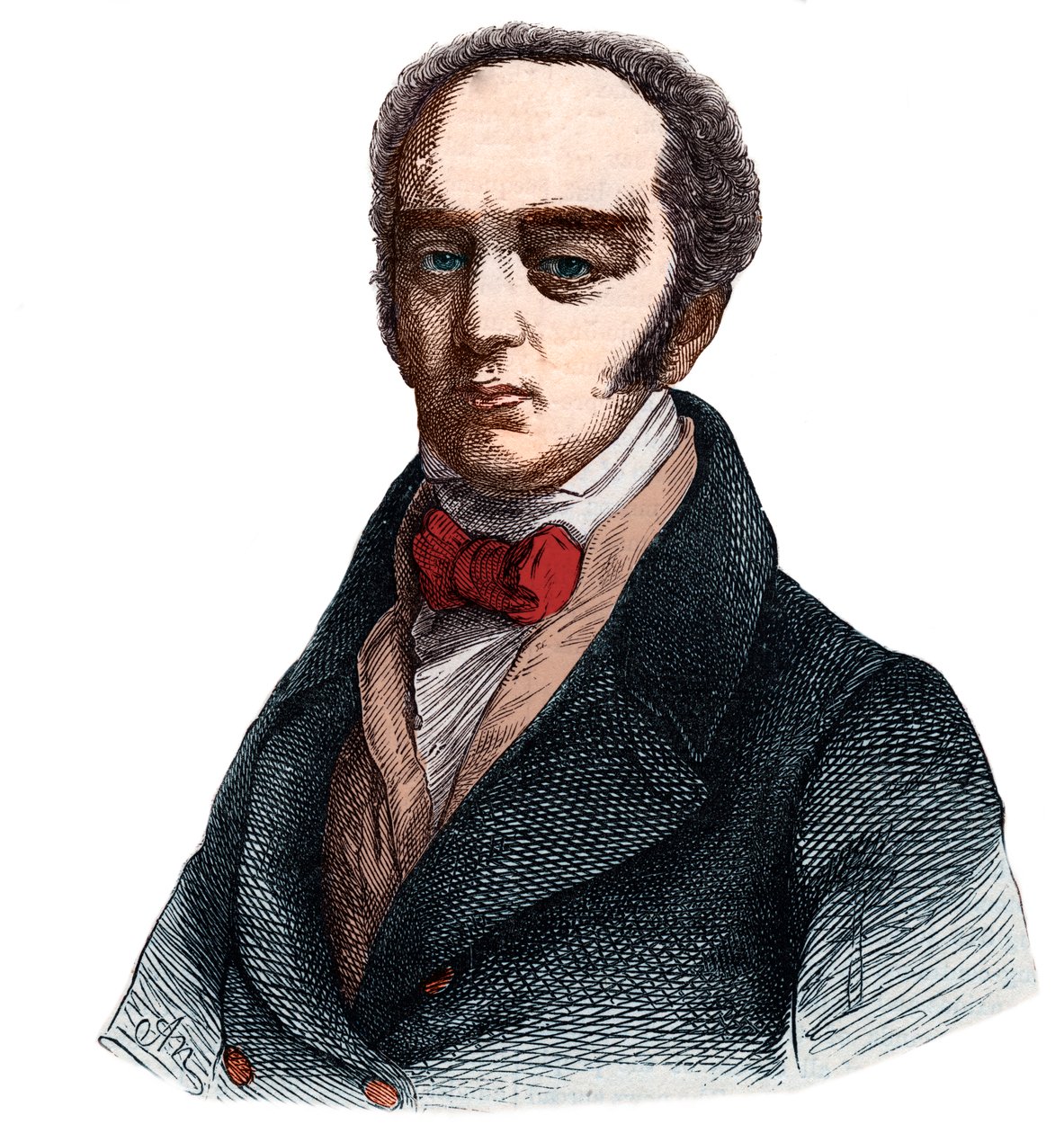 Portrait of Charles Grey, 2nd Earl Grey, English Whig politician by French School