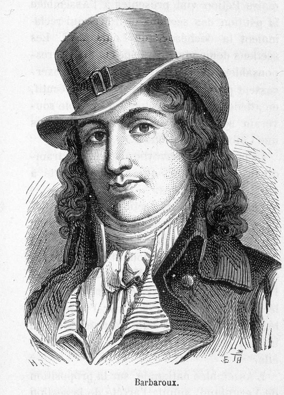 Portrait of Charles Jean Marie Barbaroux (1767 - 1794), a French politician who led the Marseille federates when the Tuileries were taken in 1792 by French School