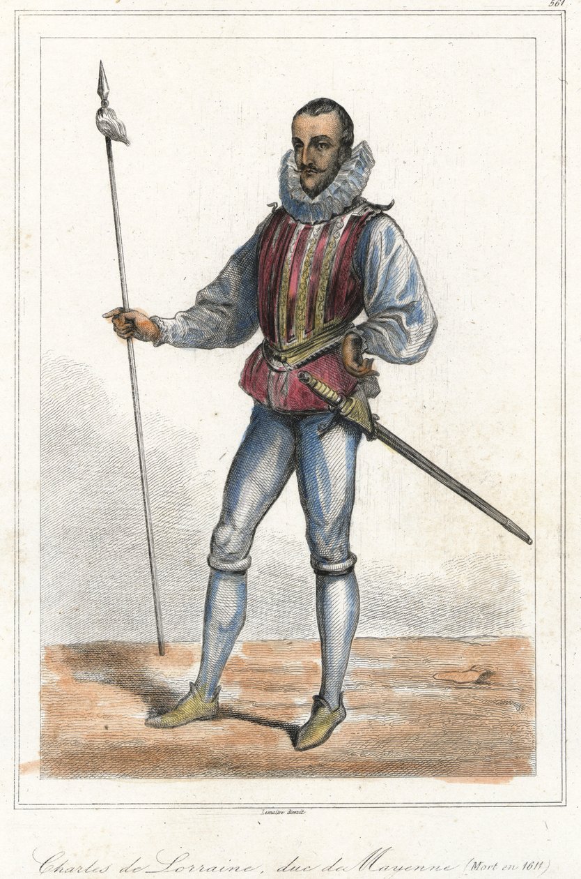 Portrait of Charles de Lorraine, Duke of Mayenne (1554 - 1611), French Prince by French School