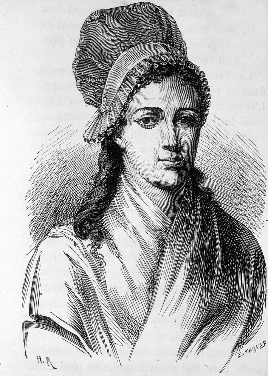Portrait of Charlotte Corday (1768 - 1793) - in 