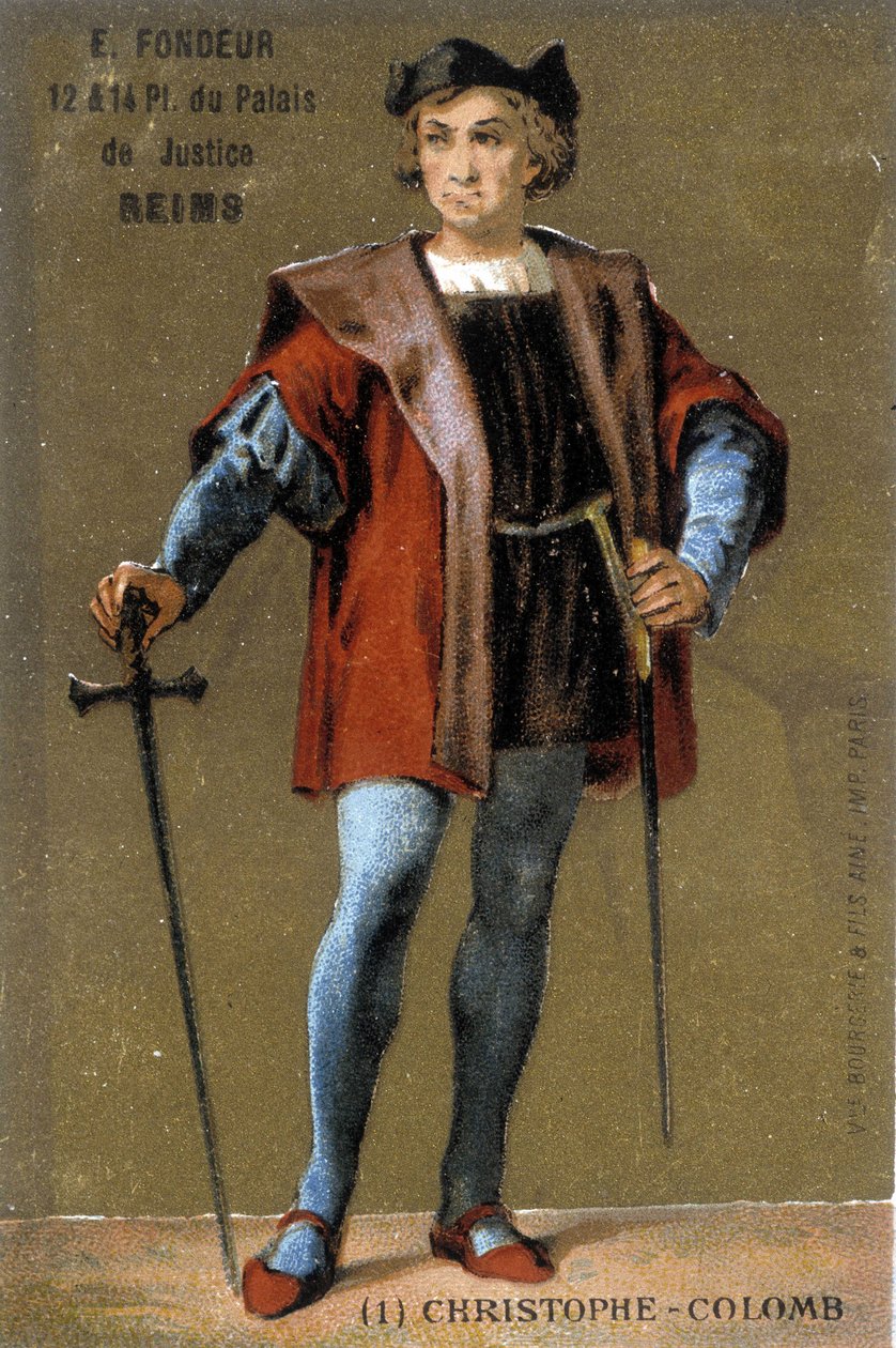 Portrait of Christopher Columbus by French School