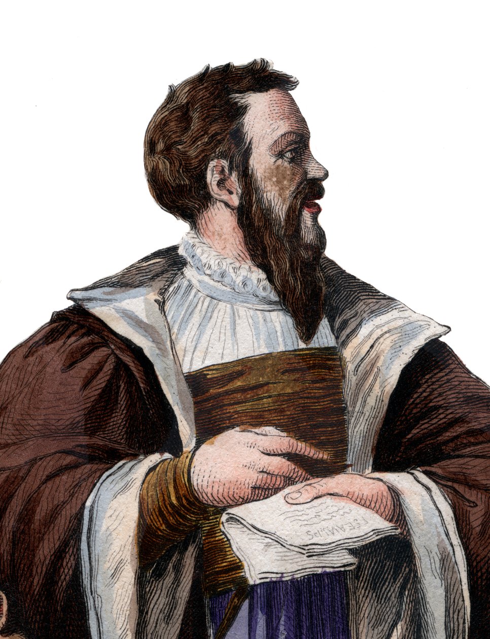 Portrait of Clement des Marets called Marot, French poet by French School