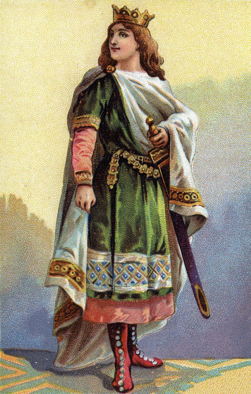 Portrait of Clotaire III, King of the Francs (652-673) by French School