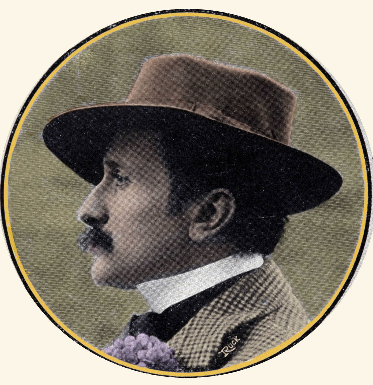 Portrait of Edmond Rostand, French writer by French School