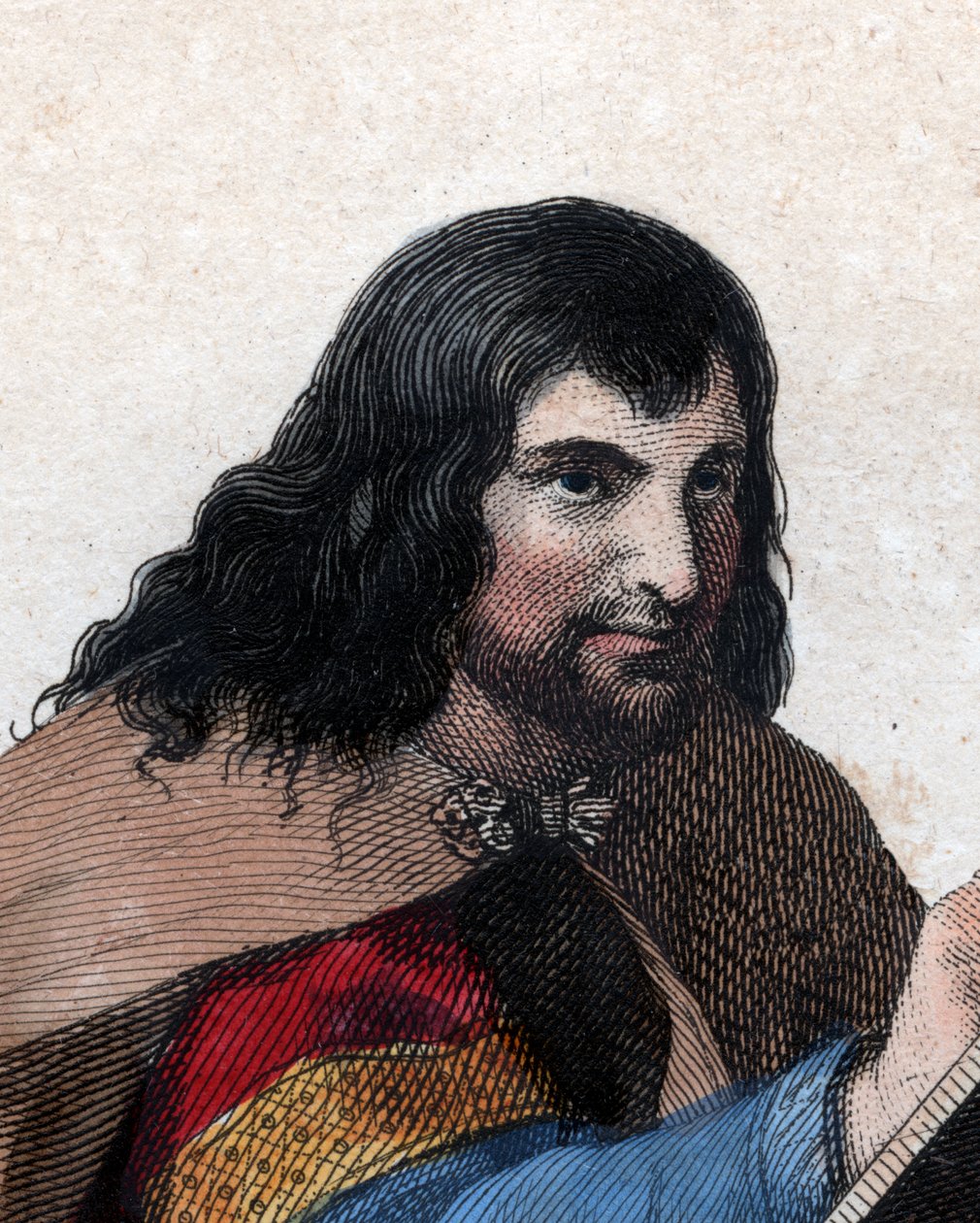 Portrait of Einhard (775-840), Frankish scholar and courtier by French School