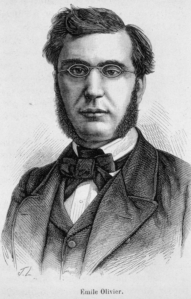 Portrait of Emile Ollivier, French politician (1825 -1913) - in L