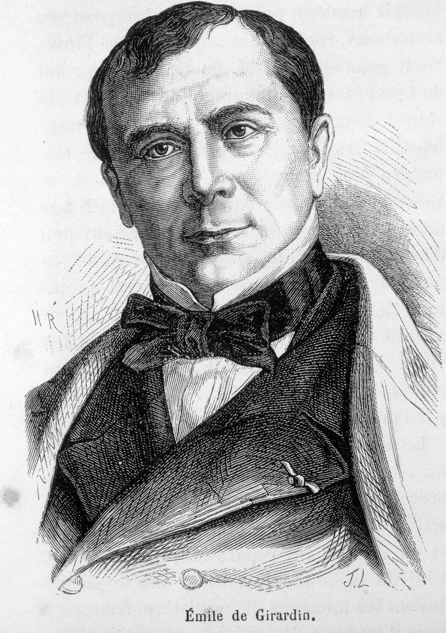 Portrait of Émile de Girardin (1806-1881), French Publicist and Politician, Founder of the Modern Press by French School
