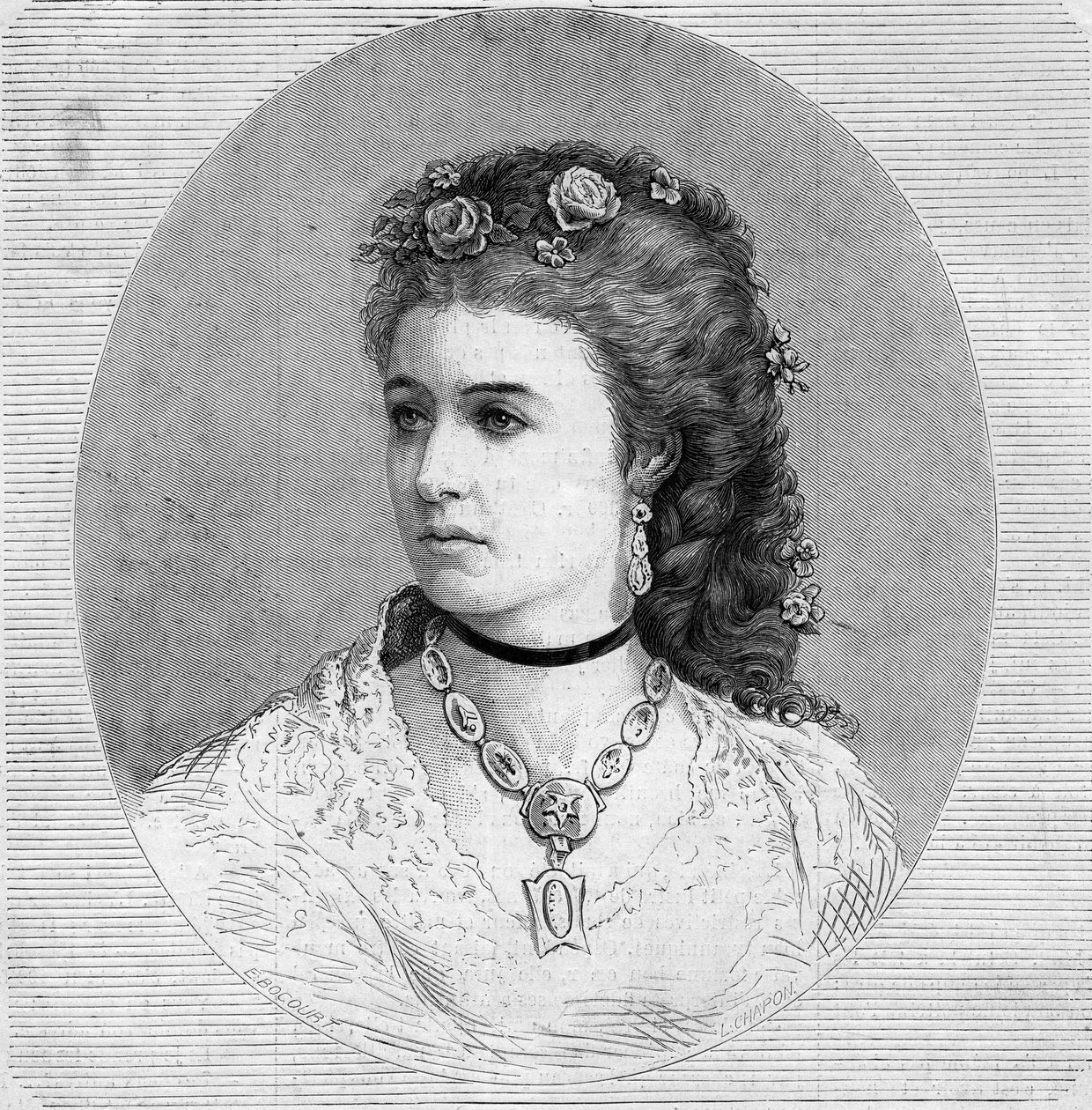 Portrait of Emma Albani by French School