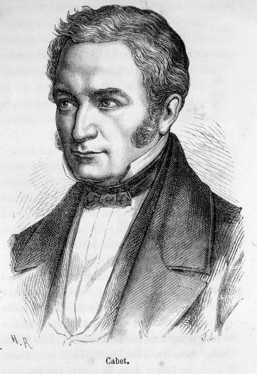 Portrait of Etienne Cabet, French Socialist (1788-1856) by French School