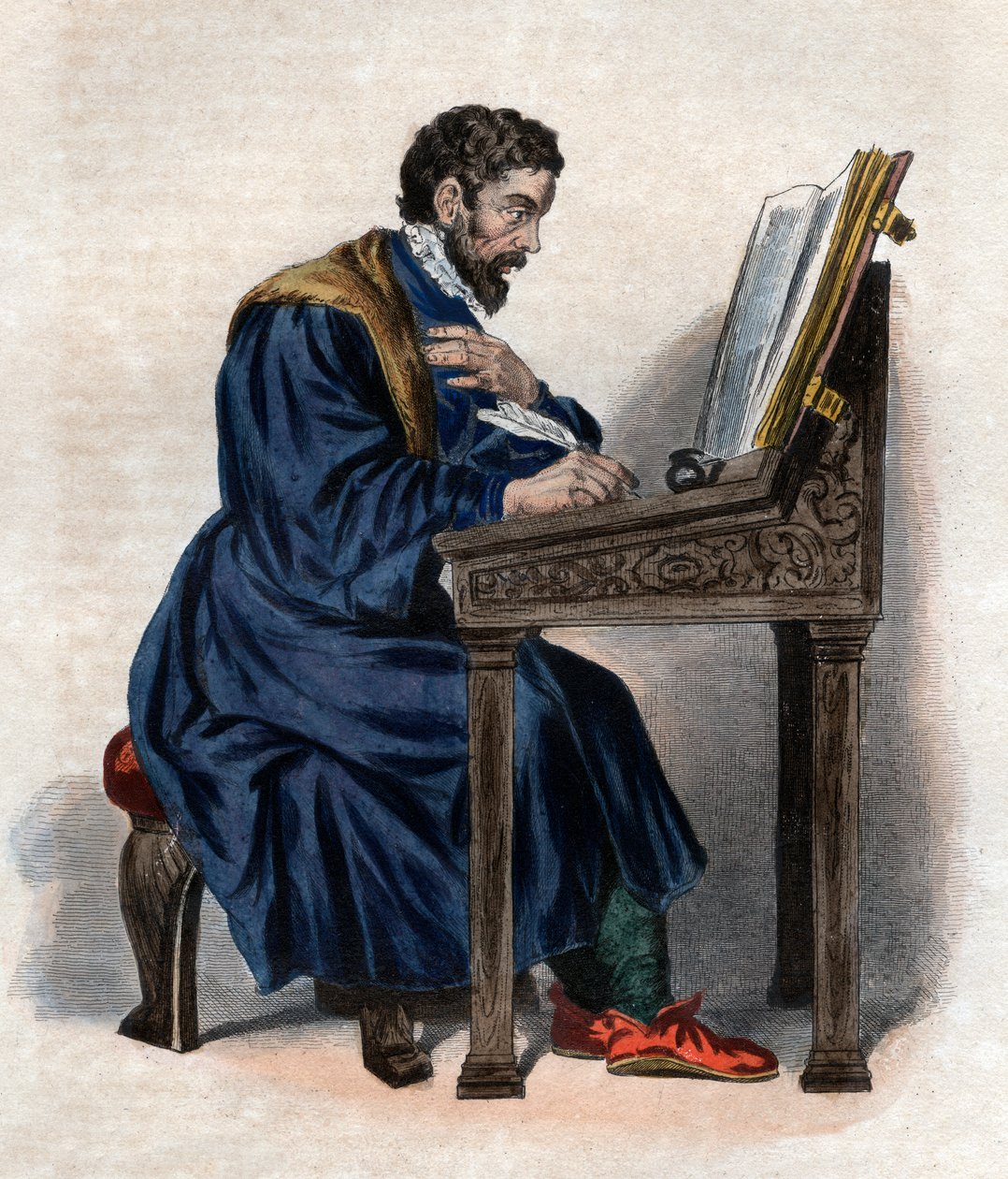 Portrait of Etienne Jodelle by French School