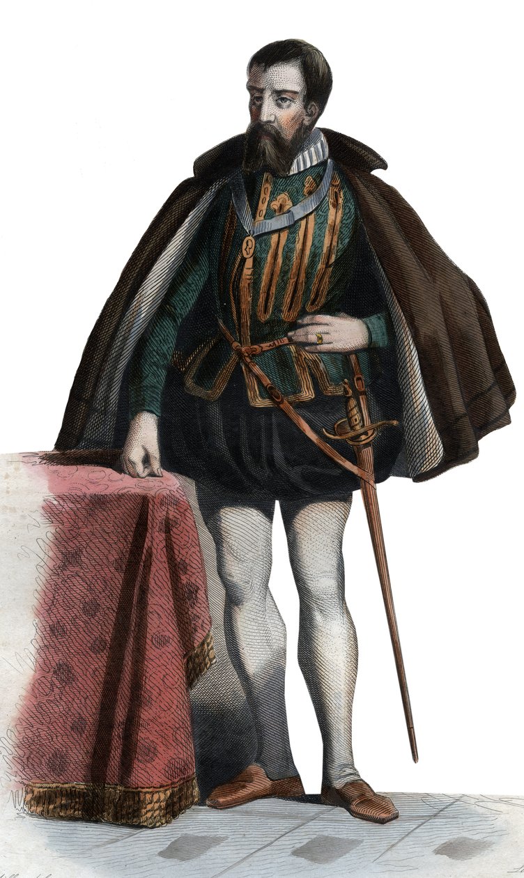 Portrait of Francois I de Lorraine (1519-1563), Duke of Guise, Duke of Aumale, French soldier and politician by French School
