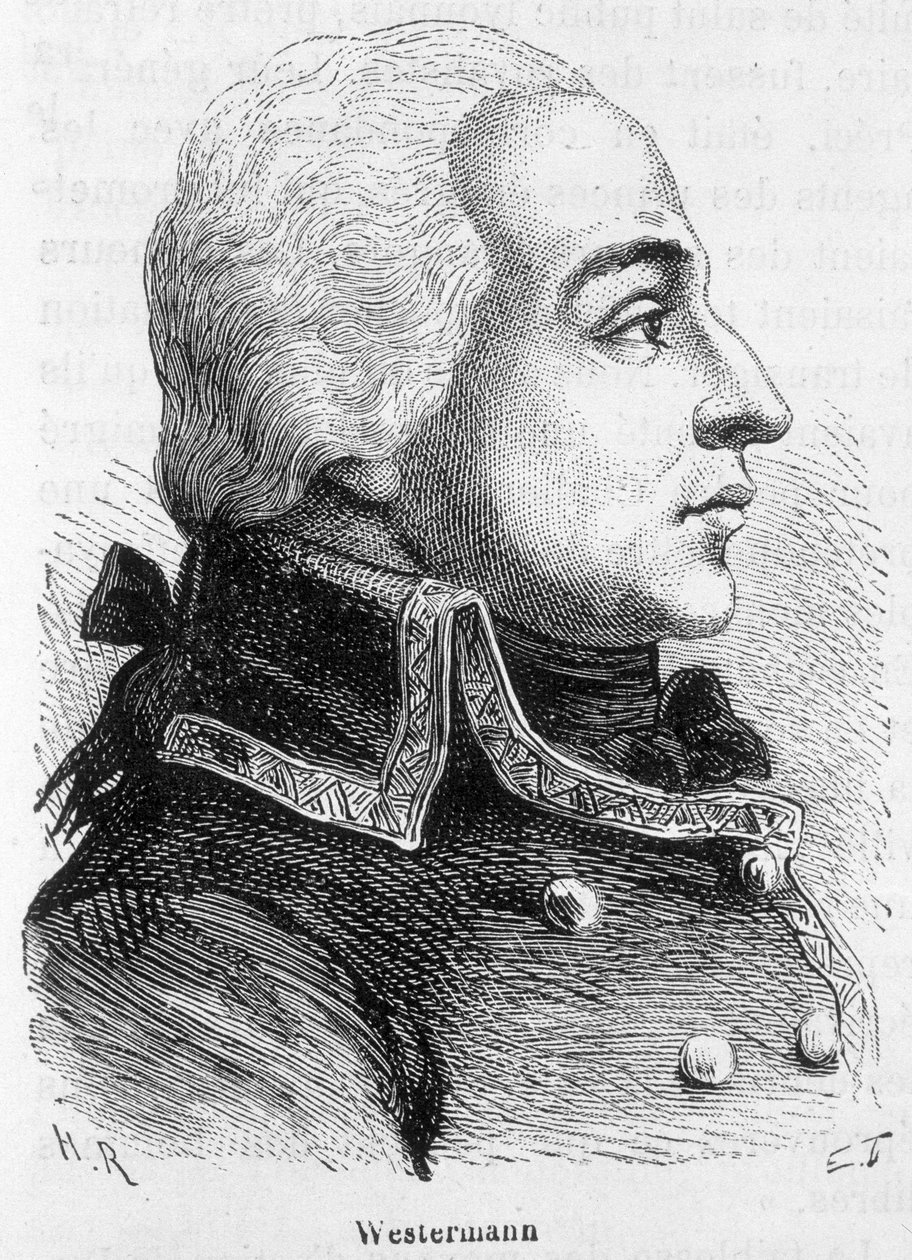 Portrait of Francois Joseph Westermann, general francais (1751-1794) - in L