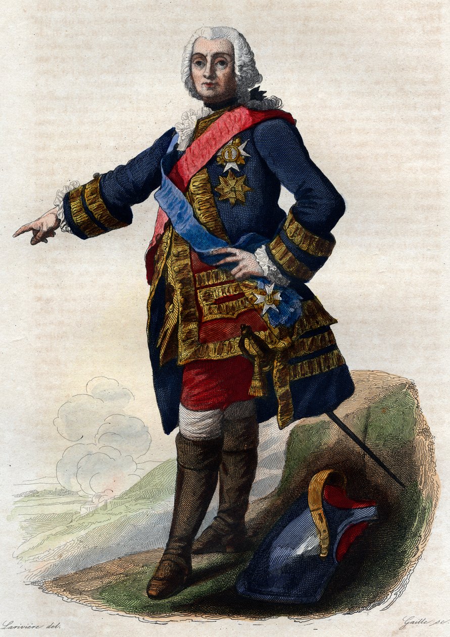 Portrait of Francois de Chevert (1695-1769), French general by French School
